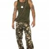Smiffys All Mens Costumes Adult Khaki Camo Costume