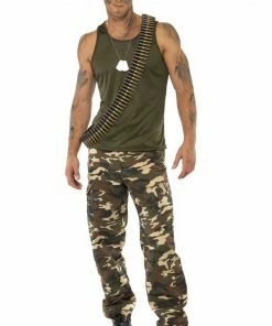 Smiffys All Mens Costumes Adult Khaki Camo Costume