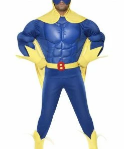 Smiffys All Mens Costumes Deluxe Bananaman Costume