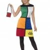Smiffys All Womens Costumes Women's Rubik's Cube Costume