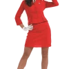 Fun Shack Adult Red Cabin Crew Costume All Womens Costumes