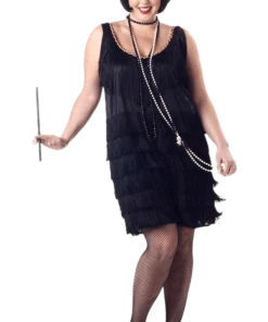 California Costumes All Womens Costumes 20s Fashion Flapper Costume (Plus Size)