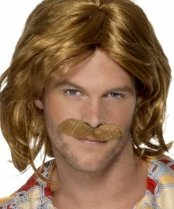 Smiffys 70s Super Trouper Wig & Moustache 1970s