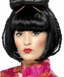 Smiffys Adult Asian Lady Black Wig