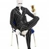 Body Republic Adult Gangster 20s Morphsuit Fancy Dress Costume