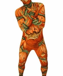 Body Republic Adult Jack O Lantern Pumpkin Morphsuit Adults