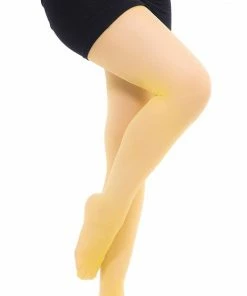 Rubies Accessories Adult Thick Translucent Tights Yellow