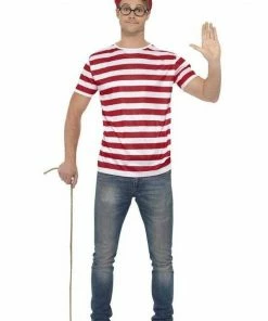 Smiffys All Mens Costumes Adult Where's Wally Kit