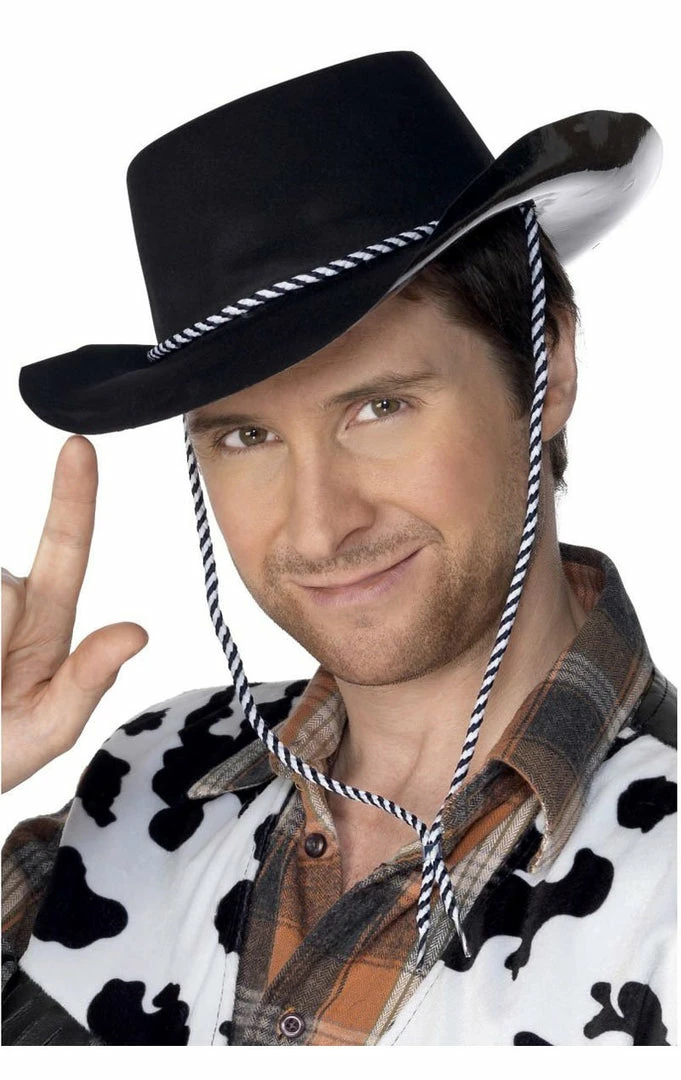 Smiffys Accessories Black Western Cowboy Hat Accessory