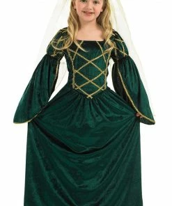 Fun Shack Child Green Tudor Fancy Dress Costume Kids