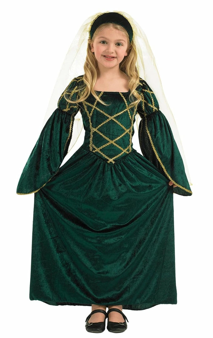 Fun Shack Child Green Tudor Fancy Dress Costume Kids