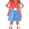 Generic Childrens Classic Wonder Woman Costume All Girls Costumes