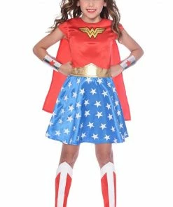 Generic Childrens Classic Wonder Woman Costume All Girls Costumes