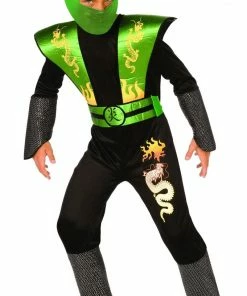 Orion Costumes Childrens Green Ninja Warrior Costume