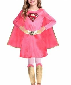 Generic All Girls Costumes Childrens Pink Supergirl Costume