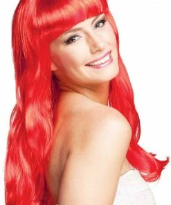 Smiffys Desire Wig RED All Womens Costumes