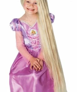 Rubies Kids Glow-in-Dark Blonde Rapunzel Wig All Girls Costumes