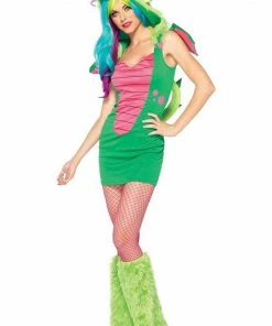 All Womens Costumes Leg Avenue Green Magic Dragon Sexy Fancy Dress Costume