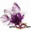 Smiffys All Womens Costumes Purple Venetian Masquerade Mask