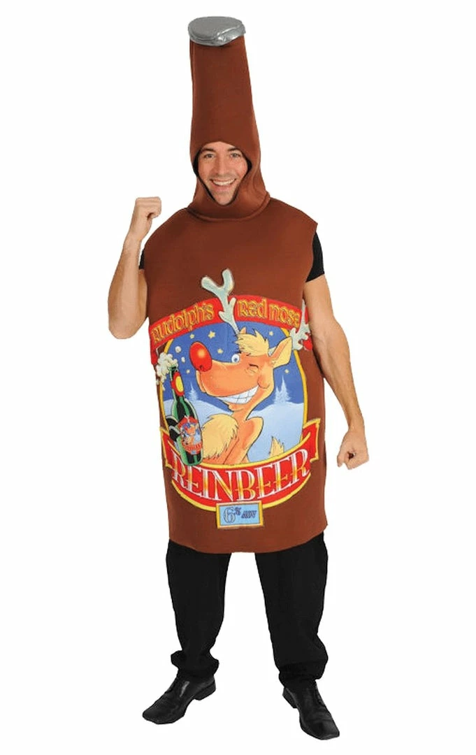 Orion Costumes All Mens Costumes Rudolph Red Nose Reinbeer Beer Bottle Costume