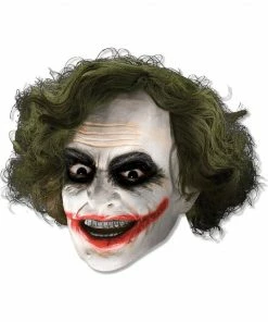 Rubies Halloween The Joker Vinyl Mask With Hair