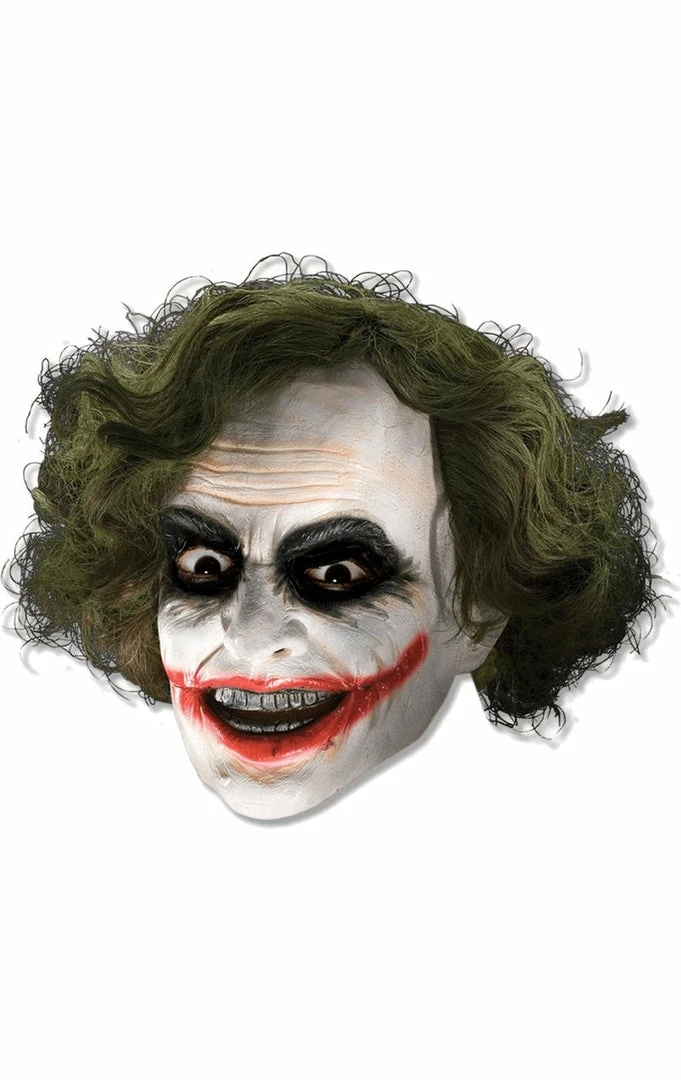 Rubies Halloween The Joker Vinyl Mask With Hair