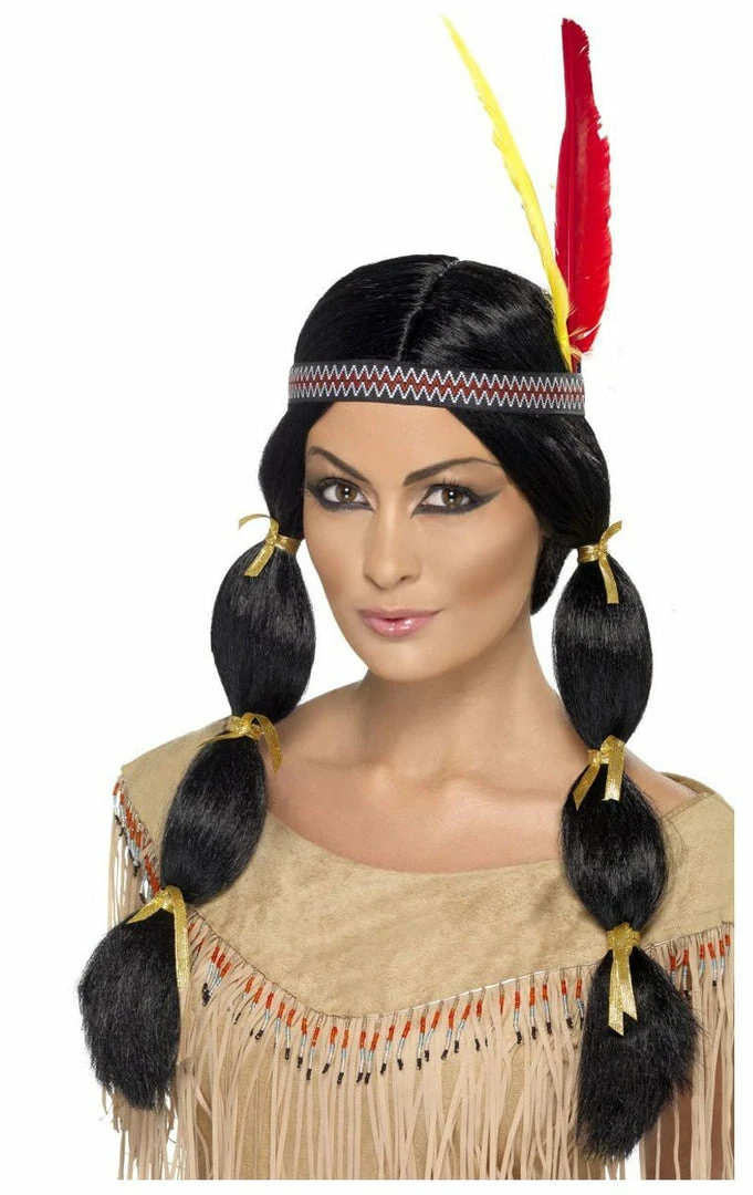 Smiffys Women's Indian Wig All Womens Costumes